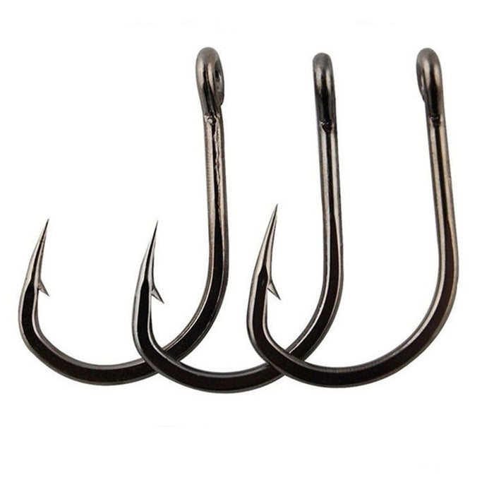 100pcs Fishing Hooks Set Carbon